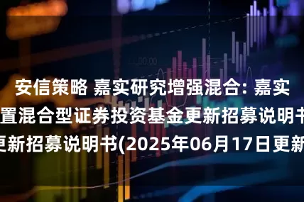 安信策略 嘉实研究增强混合: 嘉实研究增强灵活配置混合型证券投资基金更新招募说明书(2025年06月17日更新)