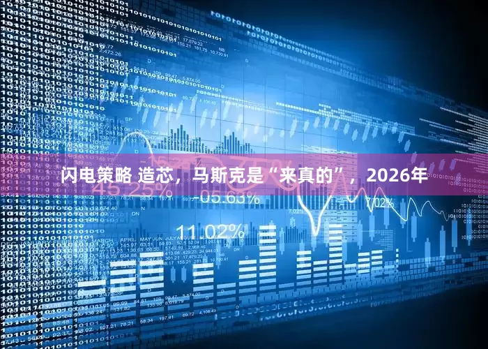 闪电策略 造芯，马斯克是“来真的”，2026年